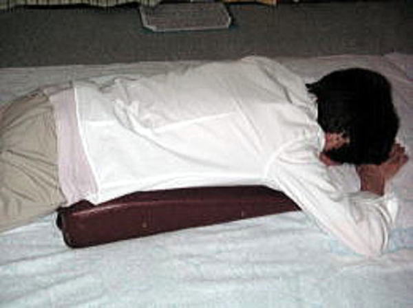 坐骨神経痛時の施術姿勢