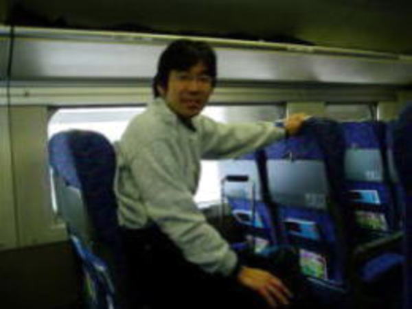 上映津新幹線にて